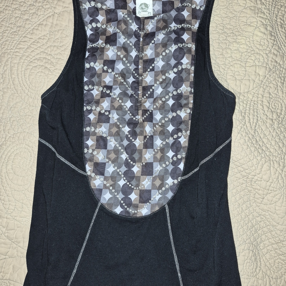 Elegant Black and Gray Women's Tank Top